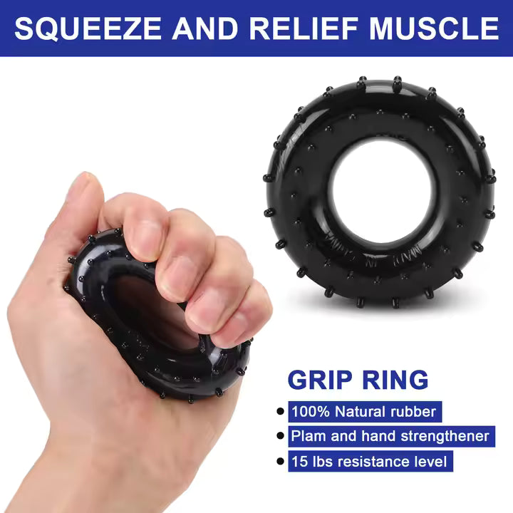 XPRT Grip Strength Training Kit - 5 Piece Set for Hand, Finger, Wrist, and Forearm